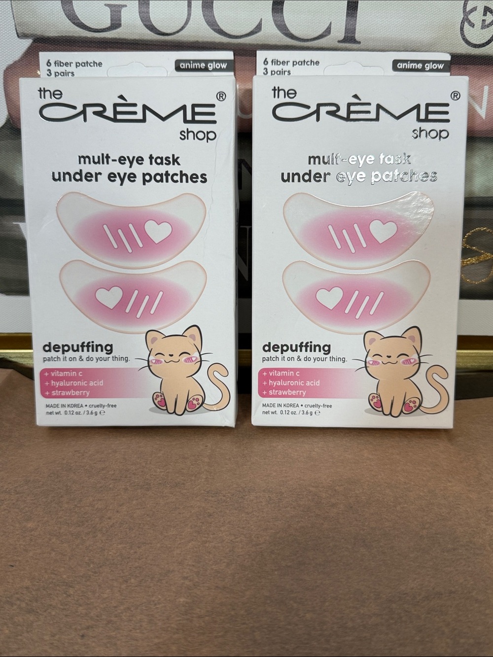 The Crème Shop Pink Depuffing Multi‑Eye Under Eye Patches